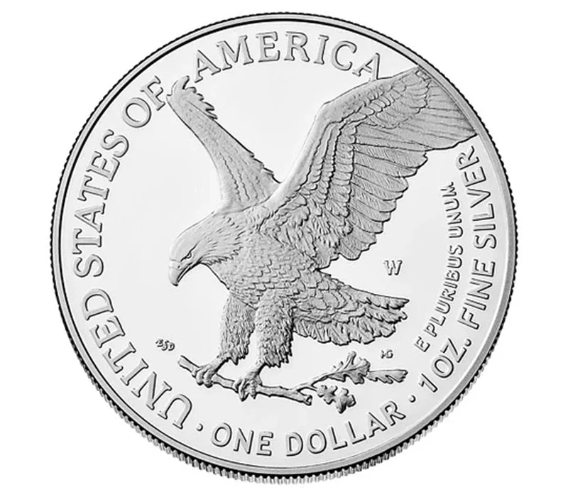 2025 (W) American Silver Eagle 1 oz Silver Coin  (First Day of Issue)